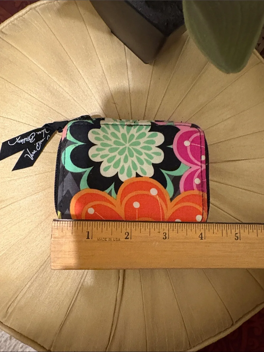 Vera Bradley Small Floral Zip travel pill case pouch/Wallet